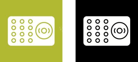 Unique Ring Alarm Icon Design vector