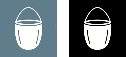 Unique Water Bucket Icon Design vector