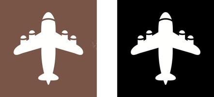 Flying Airplane Icon Design vector