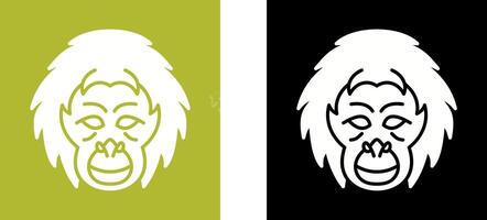 Orangutan Icon Design vector