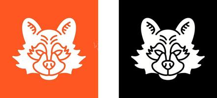 Raccoon Icon Design vector