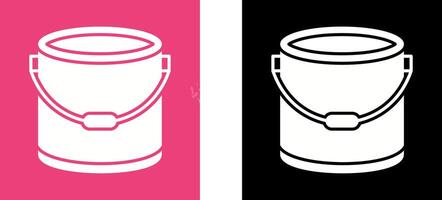 Paint Bucket Icon Design vector