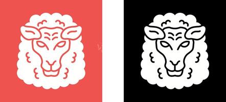 diseño de icono de oveja vector