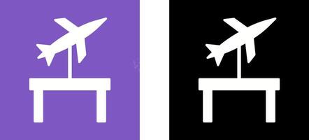 Jet Exhibit Icon Design vector