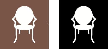 Ancient Chair Icon Design vector