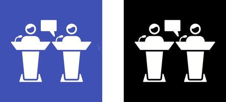 Debate Icon Design vector