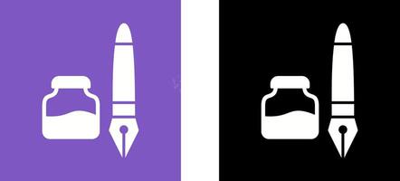 Ink and Pen Icon Design vector