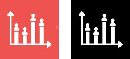 Candidate Graph Icon Design vector