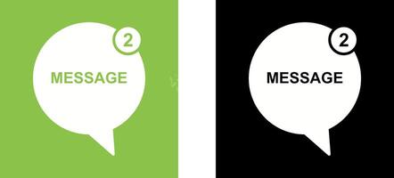 Message Bubbles Icon Design vector