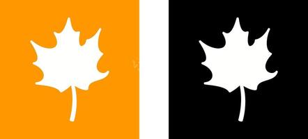 Autumn Leaf Icon Design vector