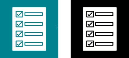 Filling Ballot Paper Icon Design vector