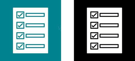 Filling Ballot Paper Icon Design vector