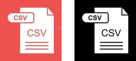 CSV Icon Design vector