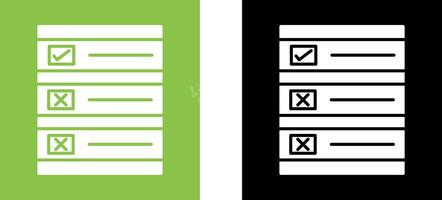 Ballot Paper Icon Design vector