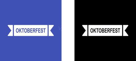 Oktoberfest Banner Icon Design vector