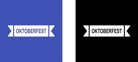 Oktoberfest Banner Icon Design vector