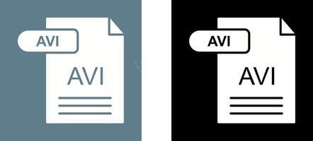 AVI Icon Design vector