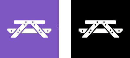 Picnic of Table Icon Design vector