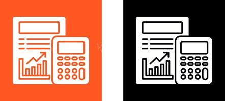 Calculating Icon Design vector