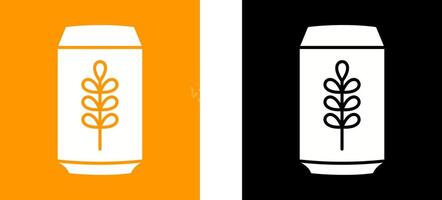 Beer Can Icon Design vector