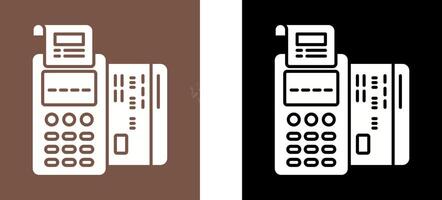 Pos Terminal Icon Design vector