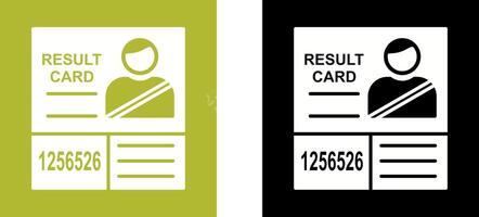 Candidate Results Icon Design vector