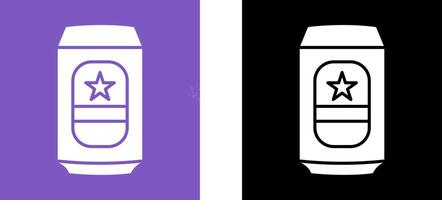 Beer Can Icon Design vector