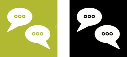 Conversation Bubbles Icon Design vector