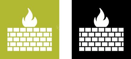 Firewall Icon Design vector