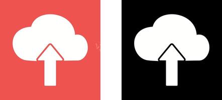 Upload to Cloud Icon Design vector