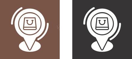 Shop Location Icon Design vector