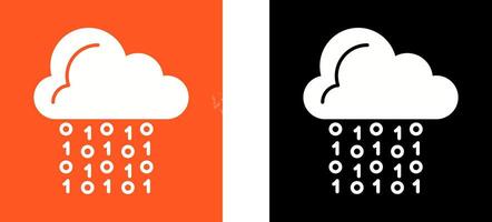 Cloud Coding Icon Design vector