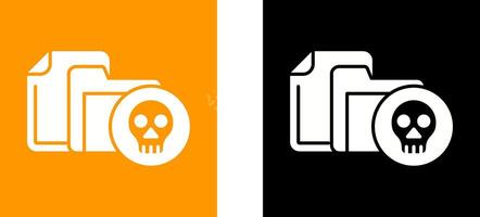 Infected File Icon Design vector