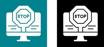 Stop Icon Design vector
