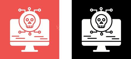 Virus Attack Icon Design vector