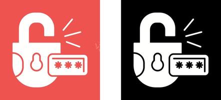 Unlock Icon Design vector