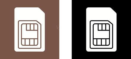 Sim Card Icon Design vector