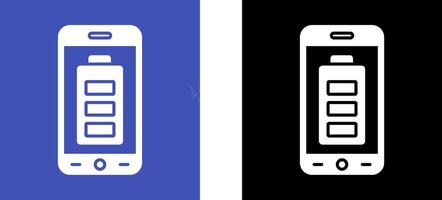 Mobile Battery Icon Design vector