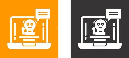 Chat Bot Icon Design vector