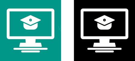 Online Course Icon Design vector