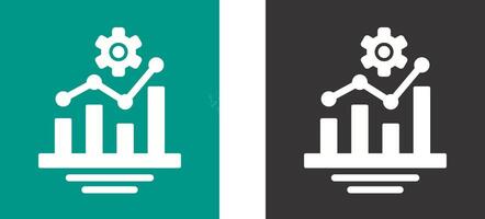 Bar Chart Icon Design vector