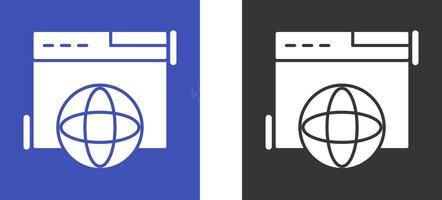 Browser Icon Design vector