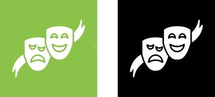 Theater Masks Icon Design vector