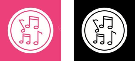 Musical Notes Icon Design vector