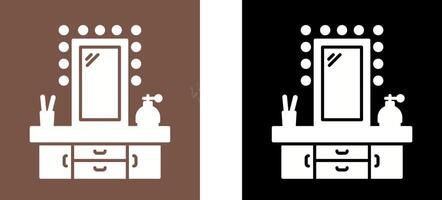 Dressing Table Icon Design vector