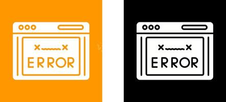 Error Code Icon Design vector