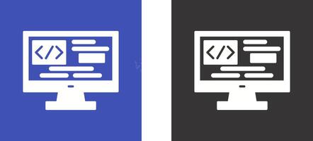 Coding Icon Design vector