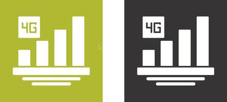 diseño de icono 4g vector