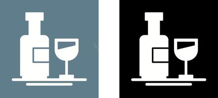 Wine Bottle Icon Design vector