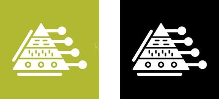 Pyramid Graph Icon Design vector